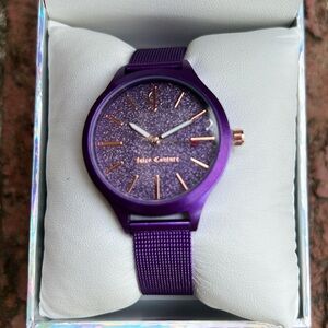 Juicy Couture Black Label Purple Stainless Steel Quartz